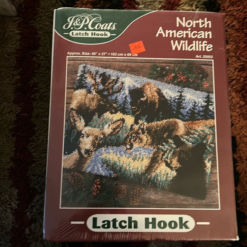 Latch Hook Rug Kit North American Wildlife NIB